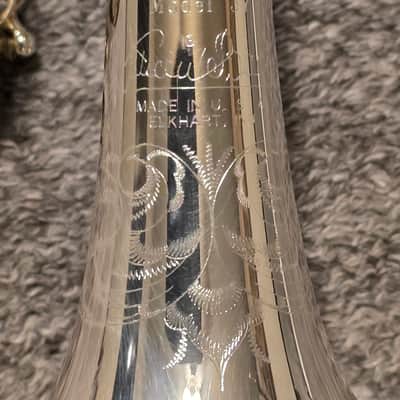 Bach 180S-37TW2024 Custom Stradivarius Bb Trumpet with Engraving 2010s - Silver image 8