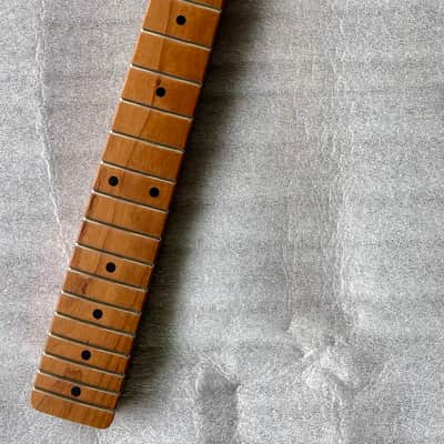 Guitar Mill Telecaster Neck 2026 - 1 pc Roasted Maple Aged Nitro + Gotoh Tuners & Bone Nut image 8