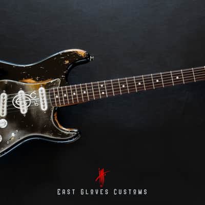Fender Stratocaster 60th Anniversary Special Edition Black Aged Relic by East Gloves Customs (Rare) image 14