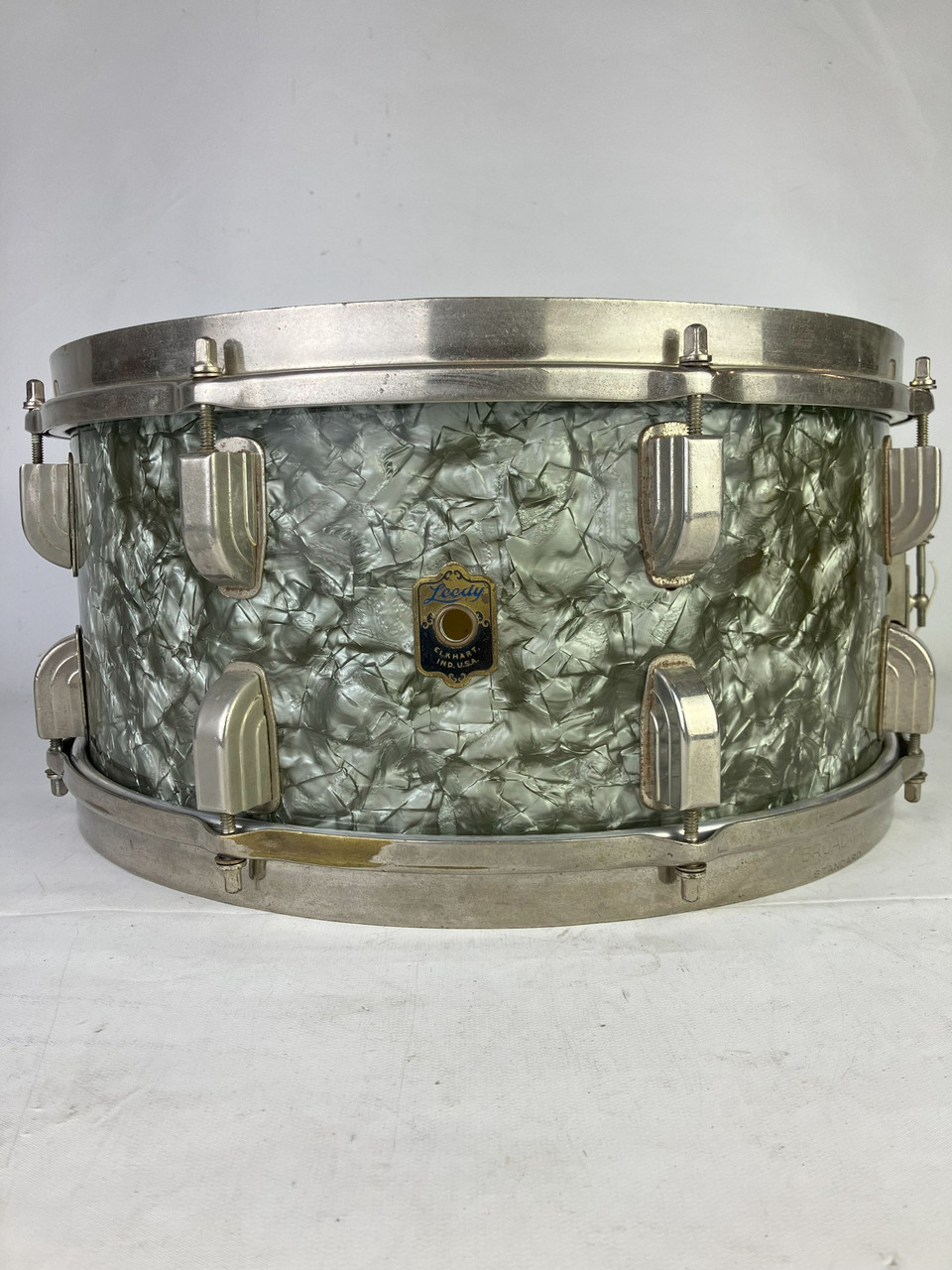 Leedy 6.5x14"Broadway Standard Snare Drum Black Diamond Pearl Vintage30s BDP 3py — main photograph