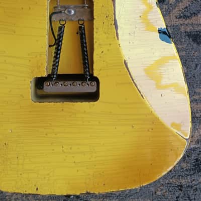Friedman USA Custom Shop Vintage S Strat Guitar in Yellow & Black Leopard with extras image 18