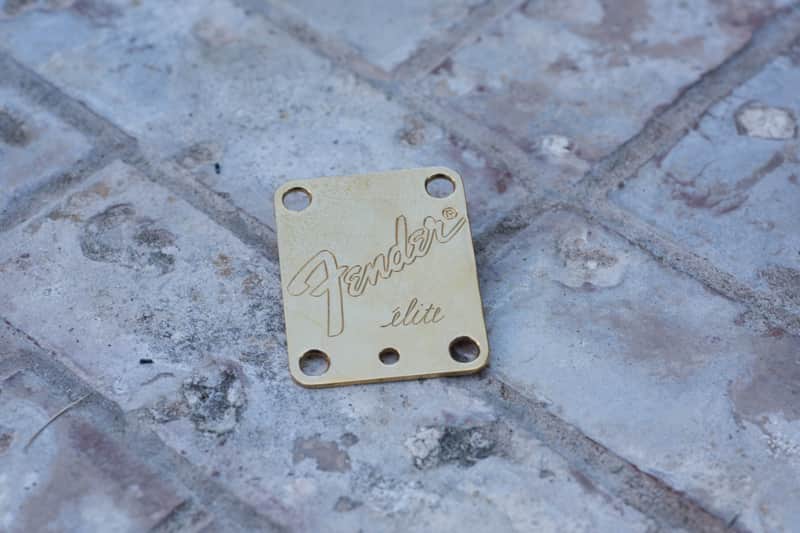Fender Stratocaster Elite Gold Back Neck Plate image 1