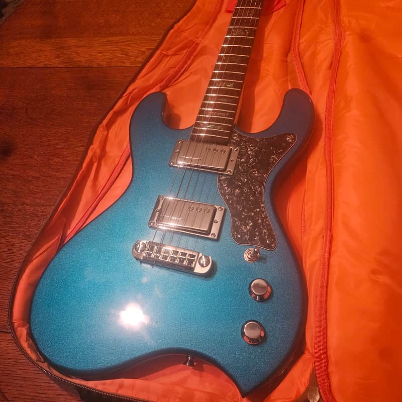 Rad-Mod Guitars Miltown Wave  2025 - Midwest Blue Sparkle image 1