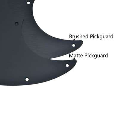 8 Hole Matte Aluminum Tele Pickguard Metal Anodized TL Pickguard Scratch Plate for USA/Mexico Tele/Telecaster Matte Black image 2