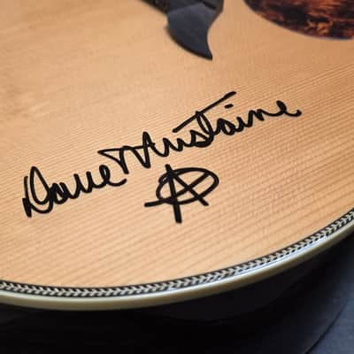 DAVE MUSTAINE'S MEGADETH Studio Breedlove USA Herringbone Acoustic Guitar with L.R. Baggs electric pickup - Album writing recording guitar Artist owned by Dave Mustaine pre-Gibson signature era image 1