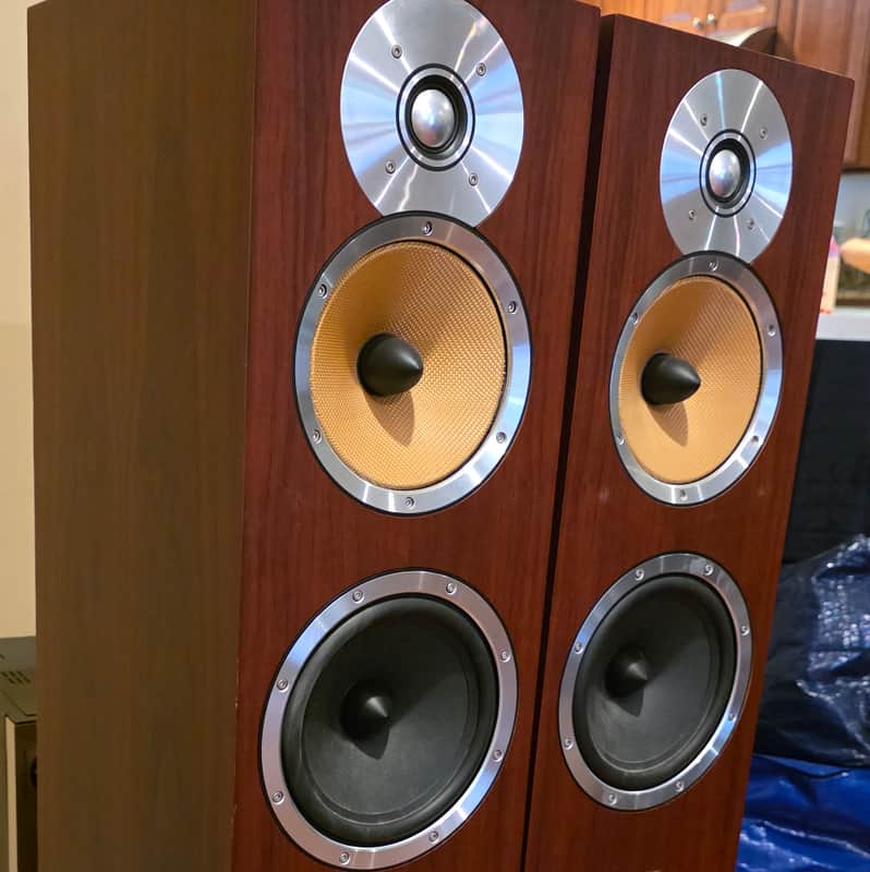 Bowers & Wilkins B&W CM7 3Way Floorstanding Speakers in Wood Grain image 1