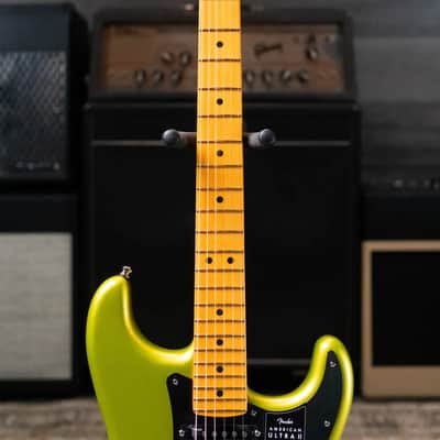 Fender American Ultra II Stratocaster HSS Electric Guitar - Solar Flare with Hardshell Case image 4