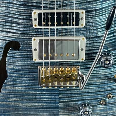 PRS 40th Anniversary Special Semi-hollow 22 Limited Edition Electric Guitar - Faded Blue Whale (Natural Back) image 6