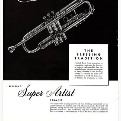 Blessing Super Artist Bb Trumpet (1960) SN 95398 image 13