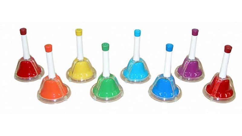 EMUS 8-note Jr Hand Bell set with push buttons image 1