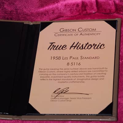 Gibson Custom Shop True Historic '58 Les Paul Reissue Vintage Cherry Sunburst image 9