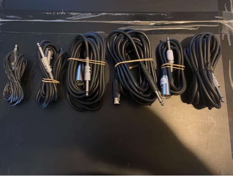 Generic Audio Cable Lot - XLR Male/Female to TRS
