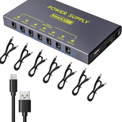 Knight Music “The Horse” PS02 - RECHARGEABLE Isolated Pedal Power Supply Battery - 9v Adapter image 1