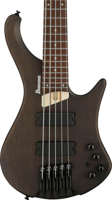 Ibanez Bass Workshop EHB605 5-string Electric Bass Guitar - Walnut Flat image 1