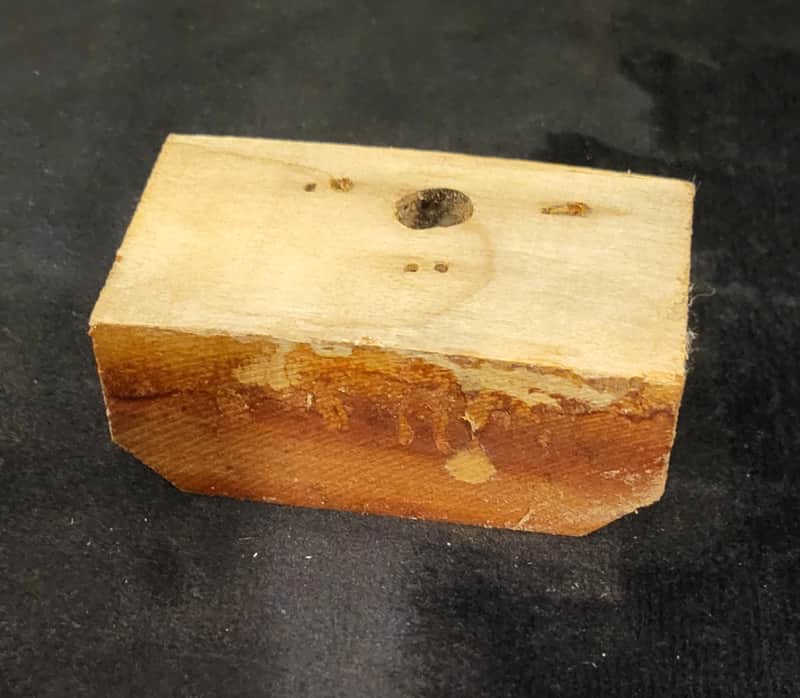 Harmony Lower Bout Interior Wood Block 1960's image 1