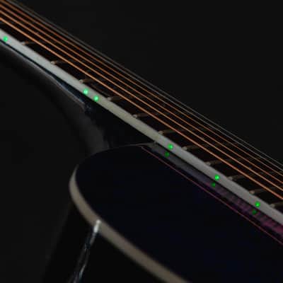 Lindo Swallow V2 Nylon Strings Electro Acoustic Guitar | Dreamcatcher 12th Fret Inlay | Purple Pink Burst | Luminlays image 5