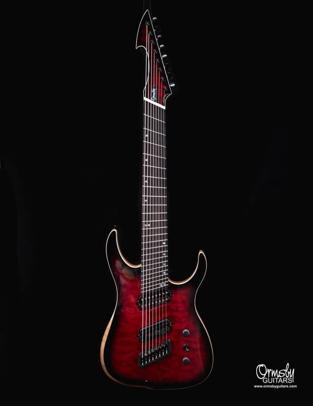 Ormsby Hype GTR 8 string Multiscale 2020 Red Dead image 1