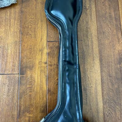 Unknown Precision Jazz Bass Leather Gig Bag 1970's - Black Leather! Hand Made For A 1960 Precision Bass! RARE ! image 5
