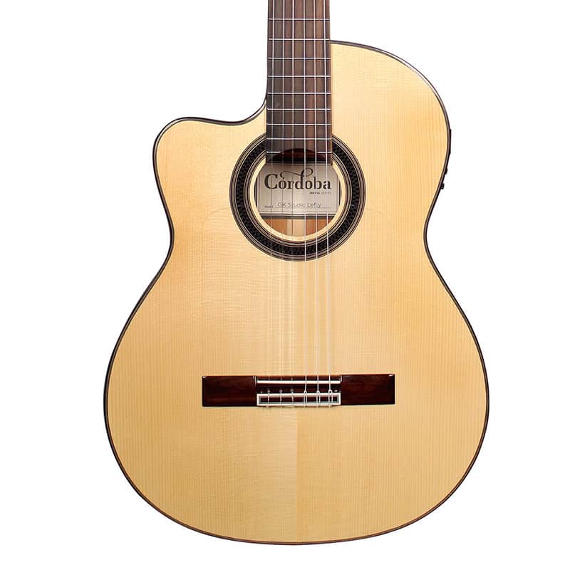 Cordoba GK Studio Negra Left-Handed Flamenco Acoustic-Electric Guitar image 1