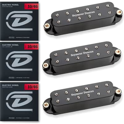 Seymour Duncan Billy Gibbons Red Devil Single Coil Strat Sized Pickup Set Black ( 3 STRING SETS ) image 1