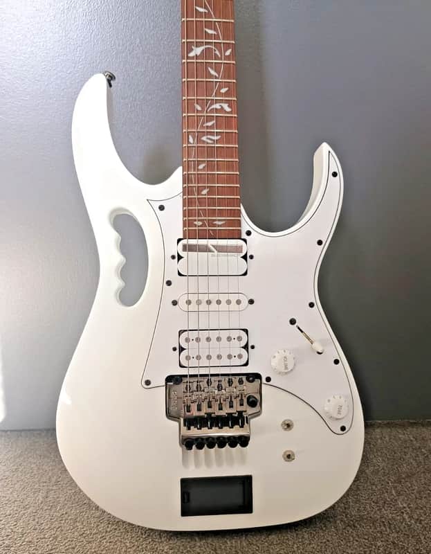 Ibanez JEM-JR-WH SUSTAINIAC Steve Vai Signature White image 1