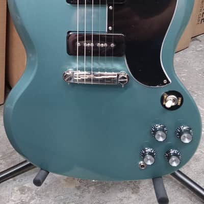 Epiphone SG Special P90 with Laurel Fretboard in Faded Pelham Blue (2024) image 3