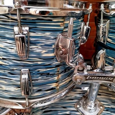 Ludwig Big Beat 1978/79, Blue Oyster Pearl. image 5