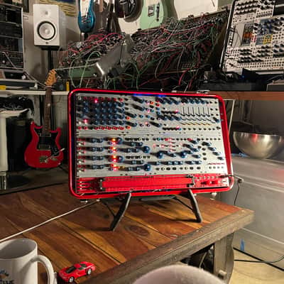 Buchla Tiptop 200t series with BPNYC ZERO Halliburton Eurorack Modular Travel Case 7U 'REDRUM" image 17