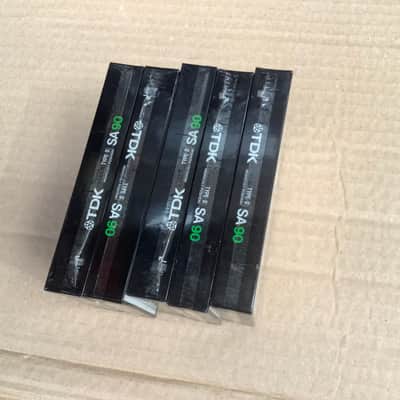 5 x TDK SA 90 Vintage Audio Cassette Blank Tape New Sealed Made in Japan Type II image 4