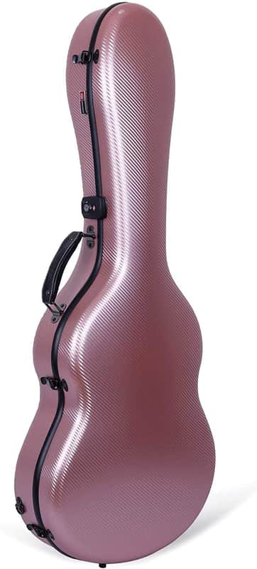 Crossrock Deluxe Classical Guitar Hard Case, Poly Carbon Flight Box, Safe Home of Guitar in Ros Gold image 1