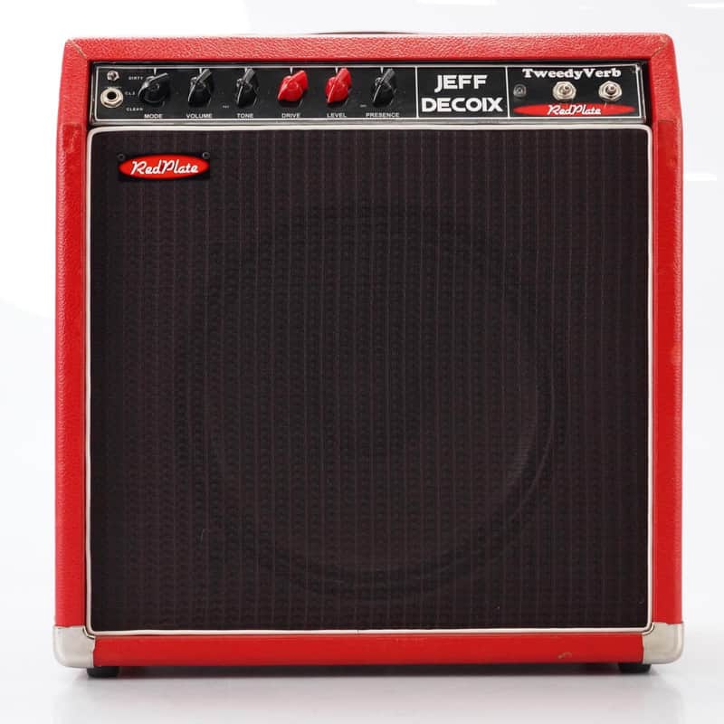 Red Plate Tweedy Verb M2-TV Jeff Decoix 1x12 Guitar Combo Amplifier #52531 image 1