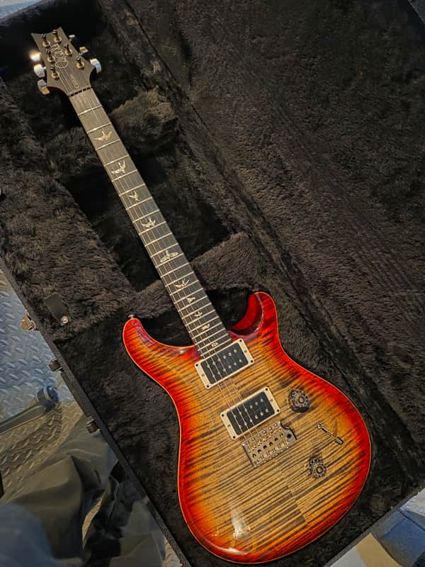 PRS Custom 24 10-Top Charcoal Cherry Burst 2018 image 1
