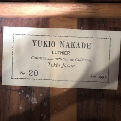 Yukio Nakade No 20 1991 Brazilian Rosewood Classical Concert Guitar image 9