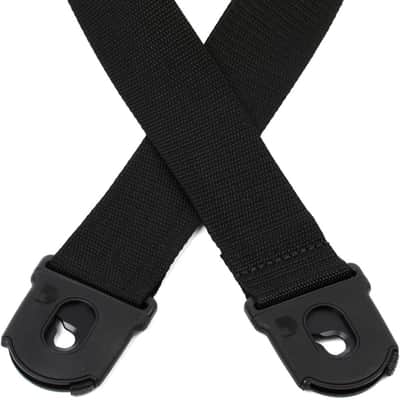 D'Addario Planet Lock Polypropylene Guitar Strap - Black (5-pack) Bundle image 1