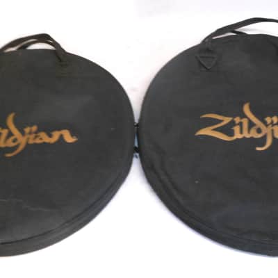 TWO Zildjian 20" Padded Black Finish Cymbal Bags image 4