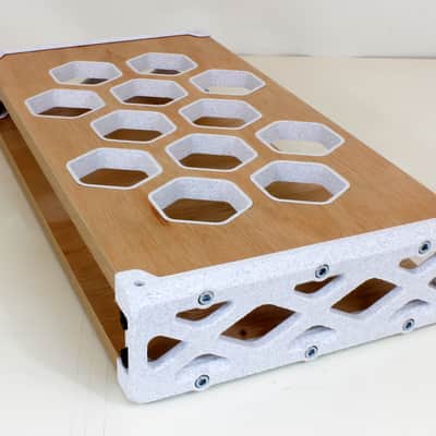 Nutshell 19" 1U DESKTOP STUDIO RACK POD CASE CABINET COMMS MEDIA AUDIO HYPLA STONE EFFECT image 4