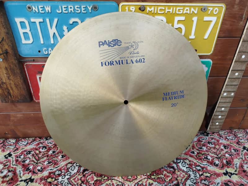 PAISTE Formula 602 Medium Flat Ride, 1982. image 1