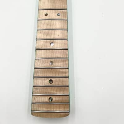Warmtone Custom Guitars Flamed Maple Strat Style Neck- Green Flames #2 image 6