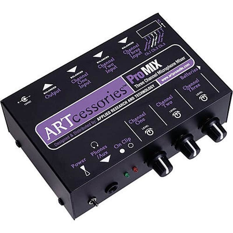 ART ProMIX 3-channel Microphone Mixer image 1