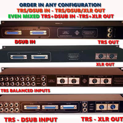 16 input - 2 Out - Analog Summing Box Mixer for DAW - Synth - Drum Machine - DSUB In TRS Out - Passive Rackmount  - Order and customize yourself! image 6