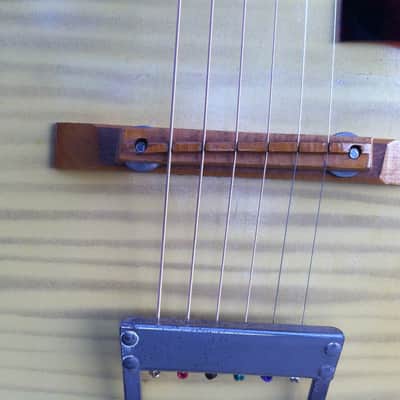 Kay Archtop 1950's Blonde Tiger Stripe w/ Hardshell Case image 8