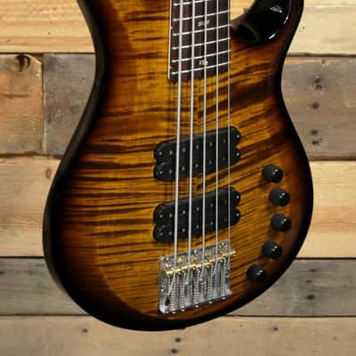 PRS Grainger 5 5-String Bass Black Gold Burst w/ Case image 1