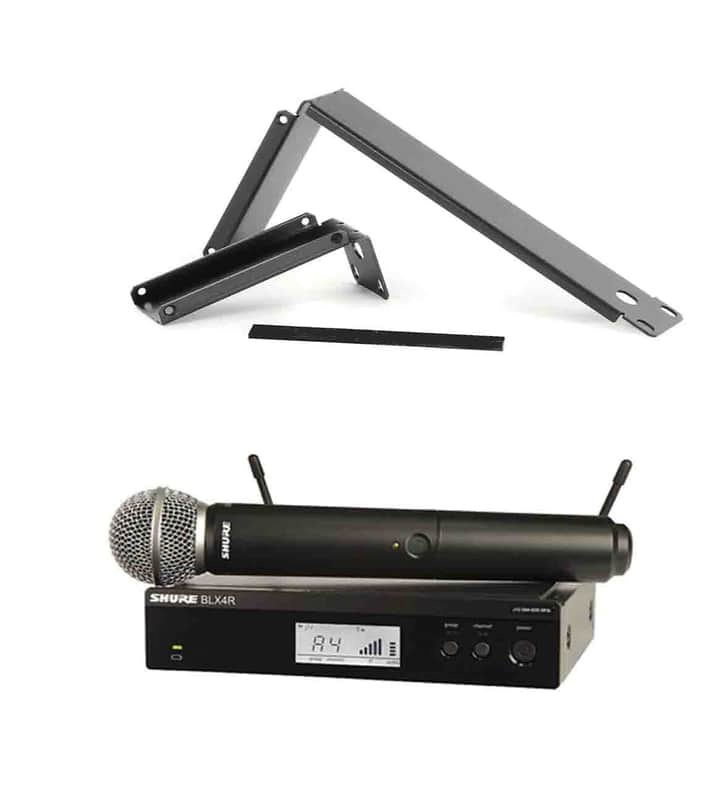 Shure BLX24R/SM58 Rack mountable Wireless System w/SM58 Handheld Vocal Mic H11 image 1