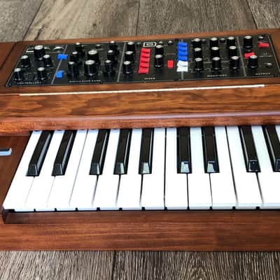 Custom 25 Note Keybed & Enclosure for Behringer Model D 2019 Walnut image 3