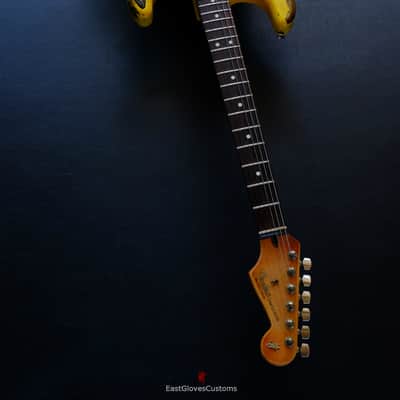 Fender Stratocaster HSS TV Yellow Heavy Aged Relic image 17