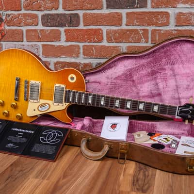 Gibson Custom Shop Collector's Choice #46 1959 Les Paul "Kathryn" #9 Flame Maple Top True Historic Aged Bradoka 'Burst 2017 w/OHSC image 2