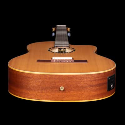 Ortega RCE131SN Family Series Pro Solid Cedar Top Mahogany Neck Cutaway Nylon 6-String Classical Acoustic-Electric Guitar w/Gig Bag image 11