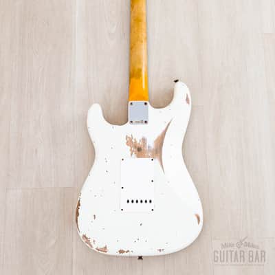 Fender Custom Shop 1961 Stratocaster Heavy Relic Aged Olympic White image 3