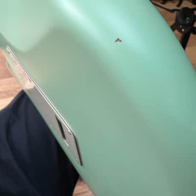 Fender American Performer Stratocaster HSS with Maple Fretboard 2018 - Present - Satin Surf Green image 2