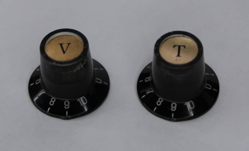 đź‘€Vintage 1970's Univox Hi-Flier Knobs - Volume & Tone image 1